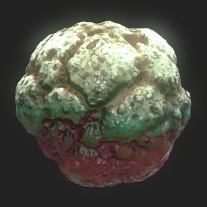 3D mildew mold spore model