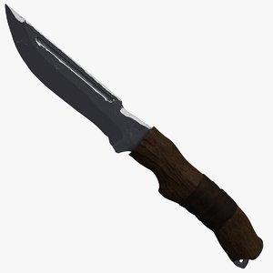 3D bowie knife