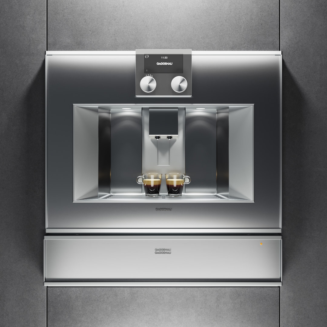 3D gaggenau espresso machine cm450111 model TurboSquid 1461572