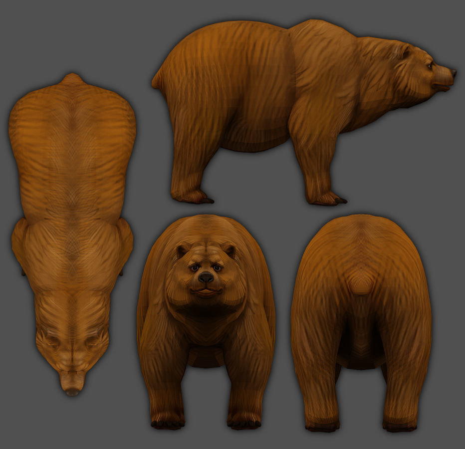 Urso 3d Modelo 3d De Baixo Poli Modelo 3d Turbosquid 1461589 4397