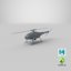 drone helicopter skelder v 3D