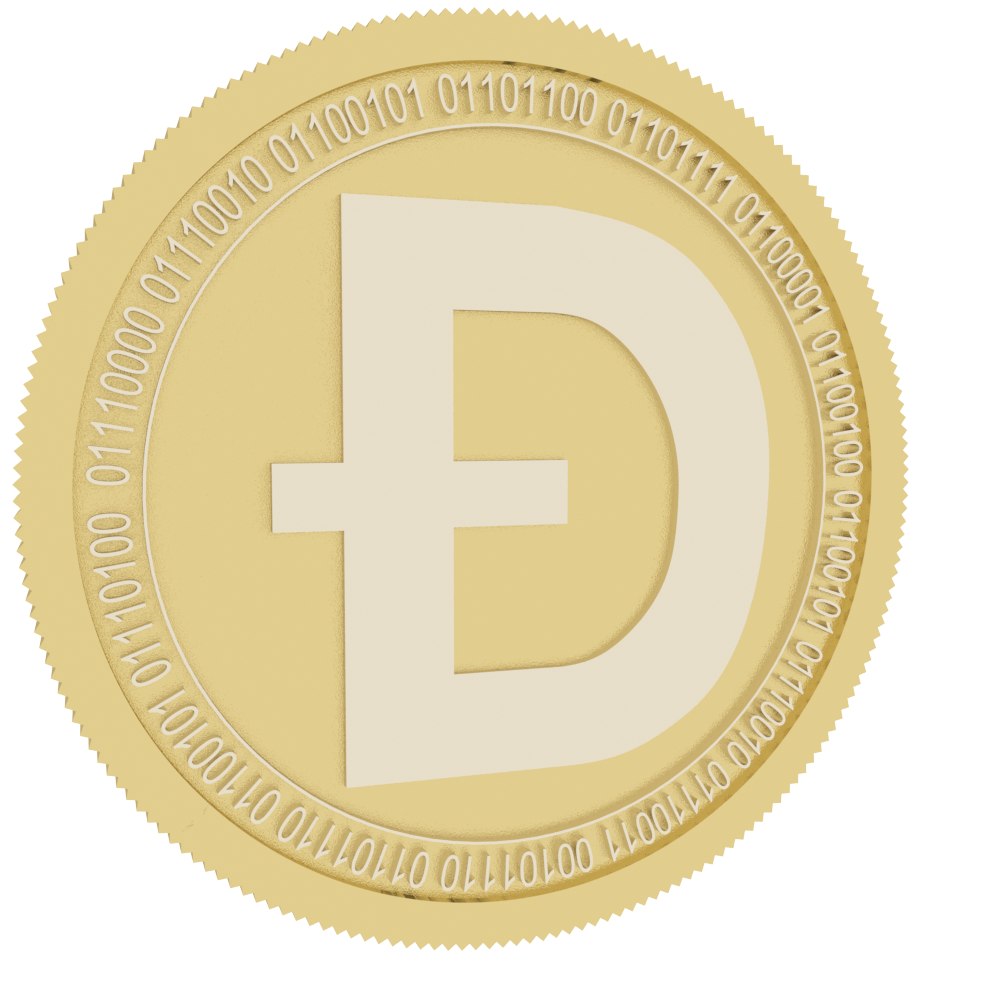 Doge gold coin model - TurboSquid 1461816