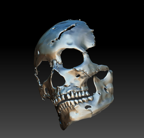 3d Model Robot Skull Mask Turbosquid