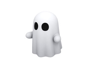ghost cartoon 3D model