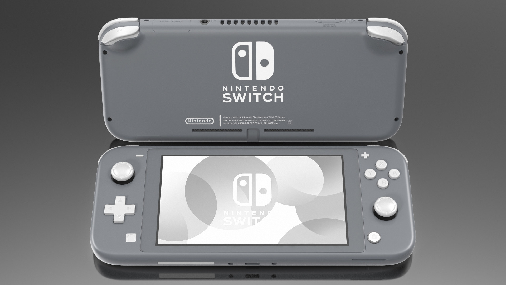 Nintendo switch lite gray 3D model - TurboSquid 1462570