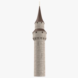 3D castle tower