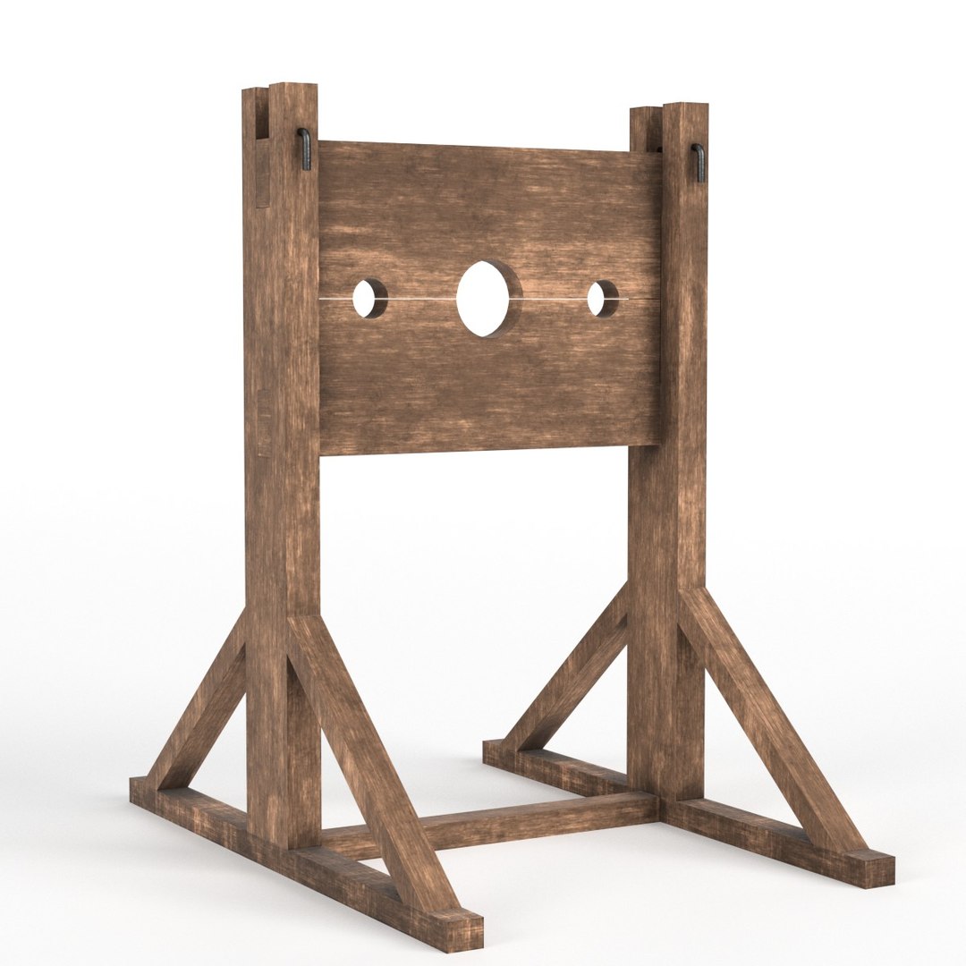 Medieval pillory 3D model TurboSquid 1462435