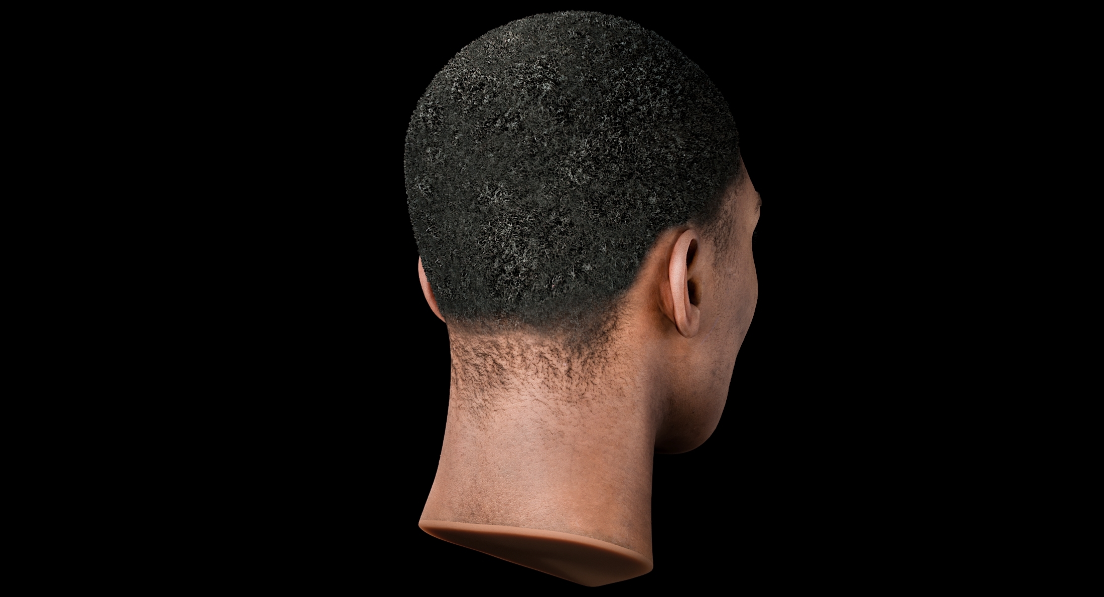 realistic 18s male head 3d model