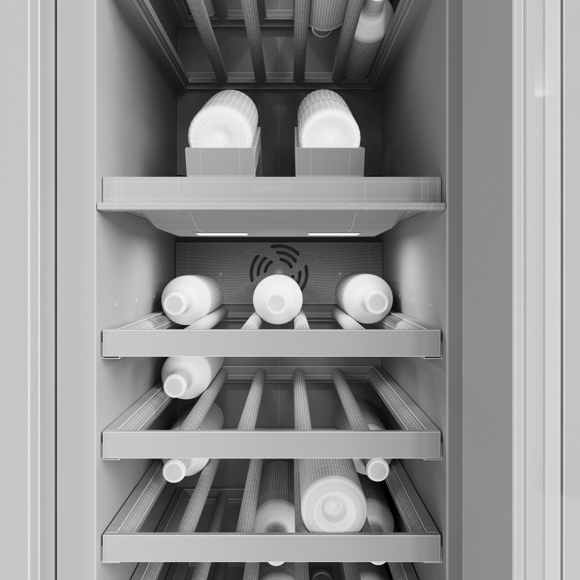 Gaggenau wine rw414364 refrigerator model TurboSquid 1462545