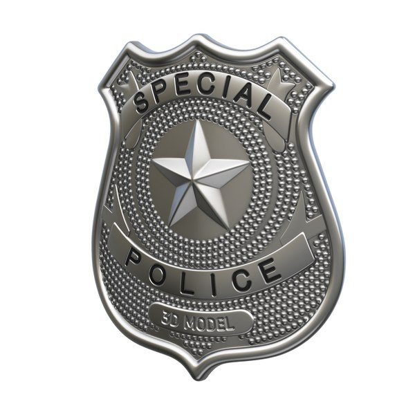 Police Badge 3d Models For Download 