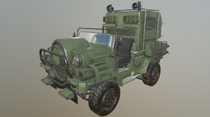 willys jeep car suv 3D model