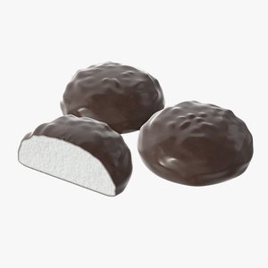marshmallow chocolate 3D