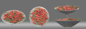 3D model bowl chili