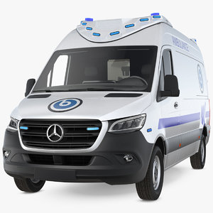 mercedes benz sprinter ambulance 3D model
