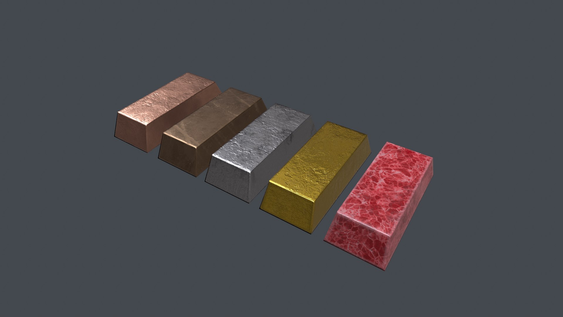3D model ingots games bronze TurboSquid 1462796
