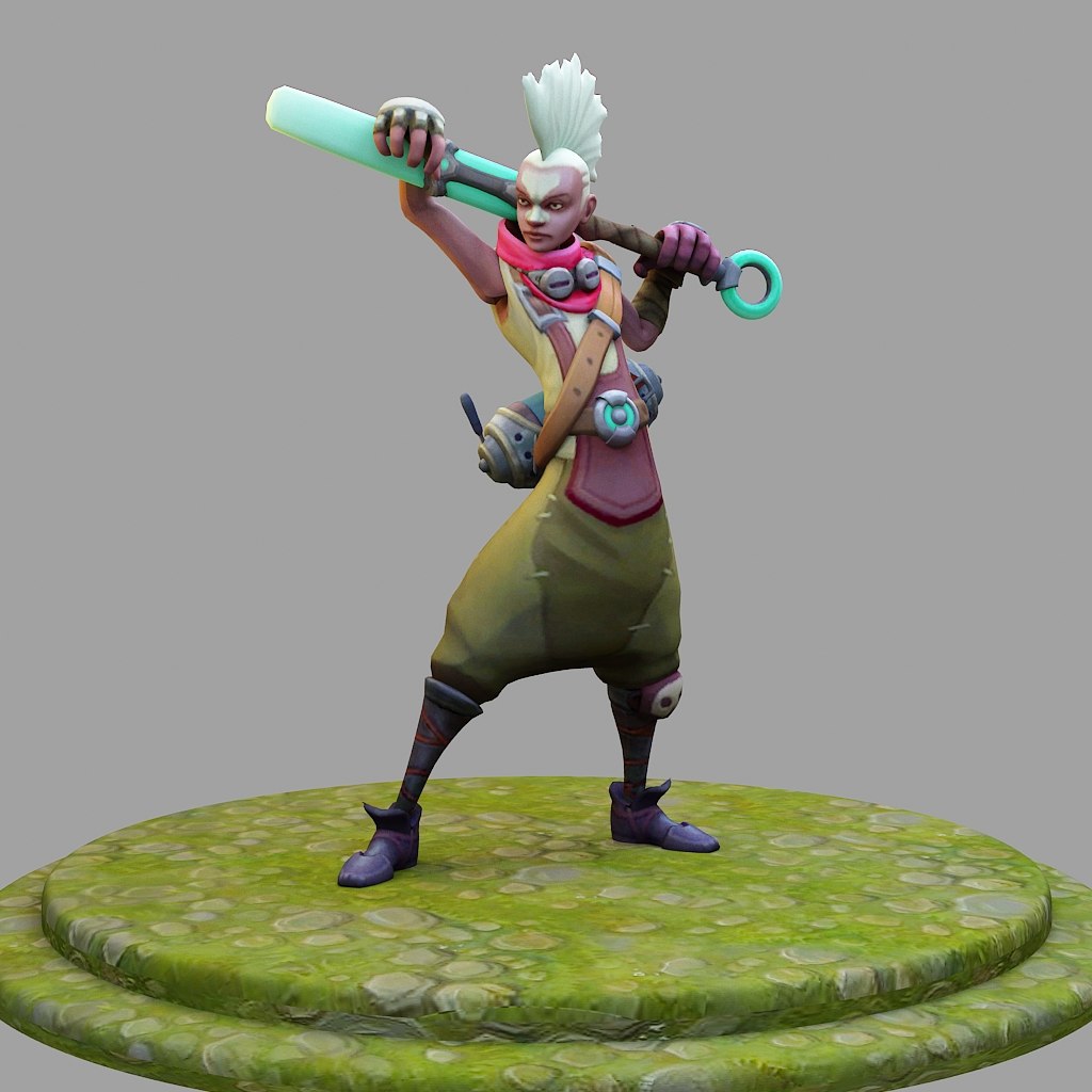 3D league legends ekko TurboSquid 1462820