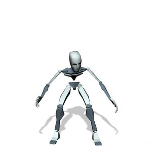 Creature stand idle and roar