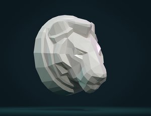 lion head 3D model