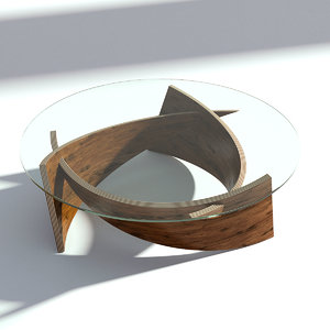 3D model glass table