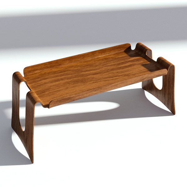 wood coffee table 3D model