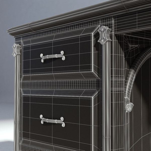 3D desk old TurboSquid 1462911