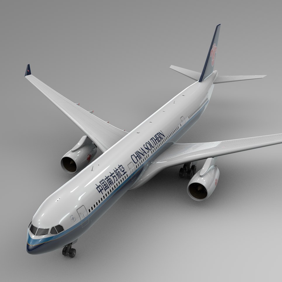 Airbus a330-300 china southern 3D model - TurboSquid 1463146