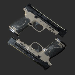 mp40 pistol 3D model