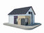 modern houses modeled 3D model