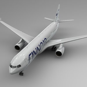 3D airbus a330-300 finnair l363