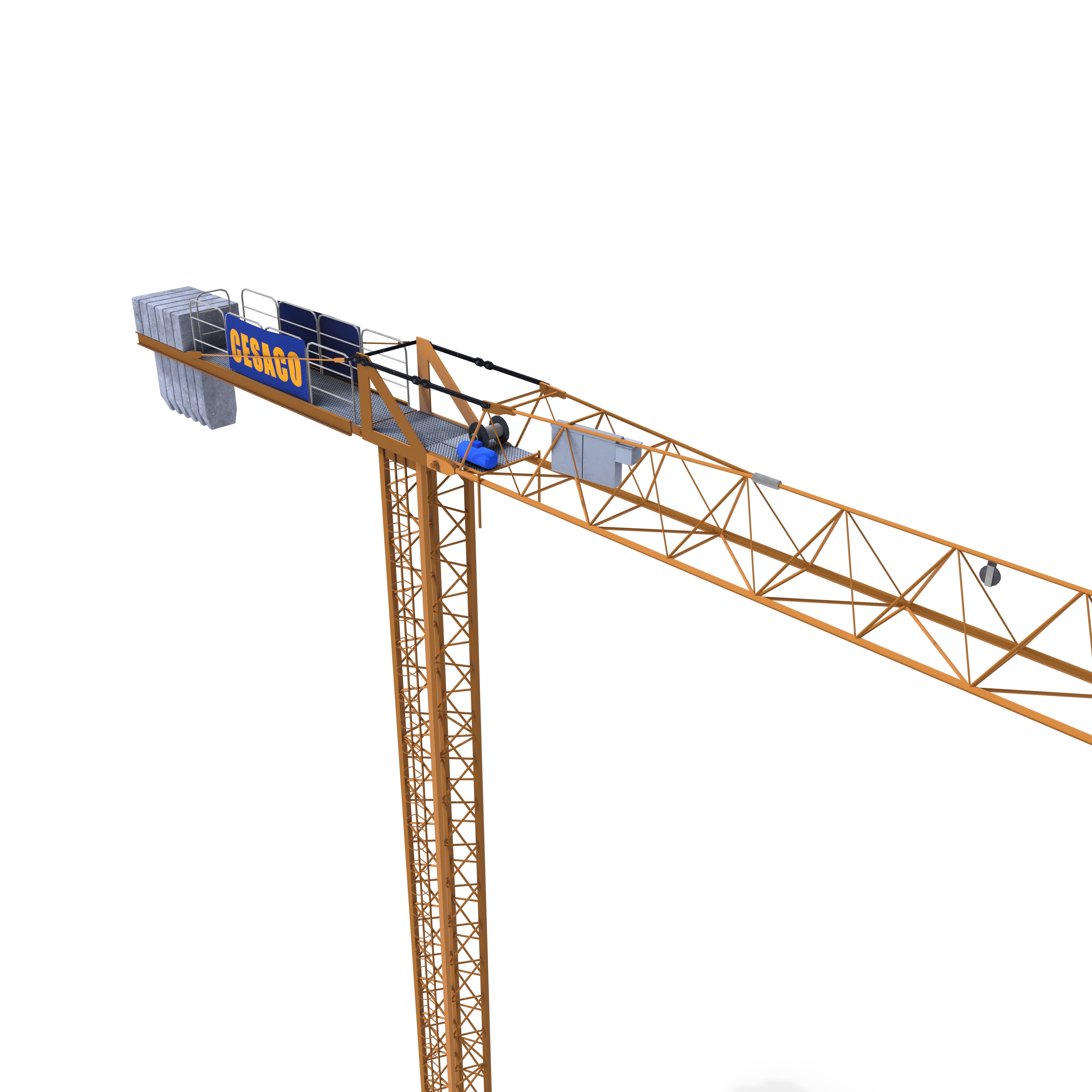 3D tower crane model - TurboSquid 1463267