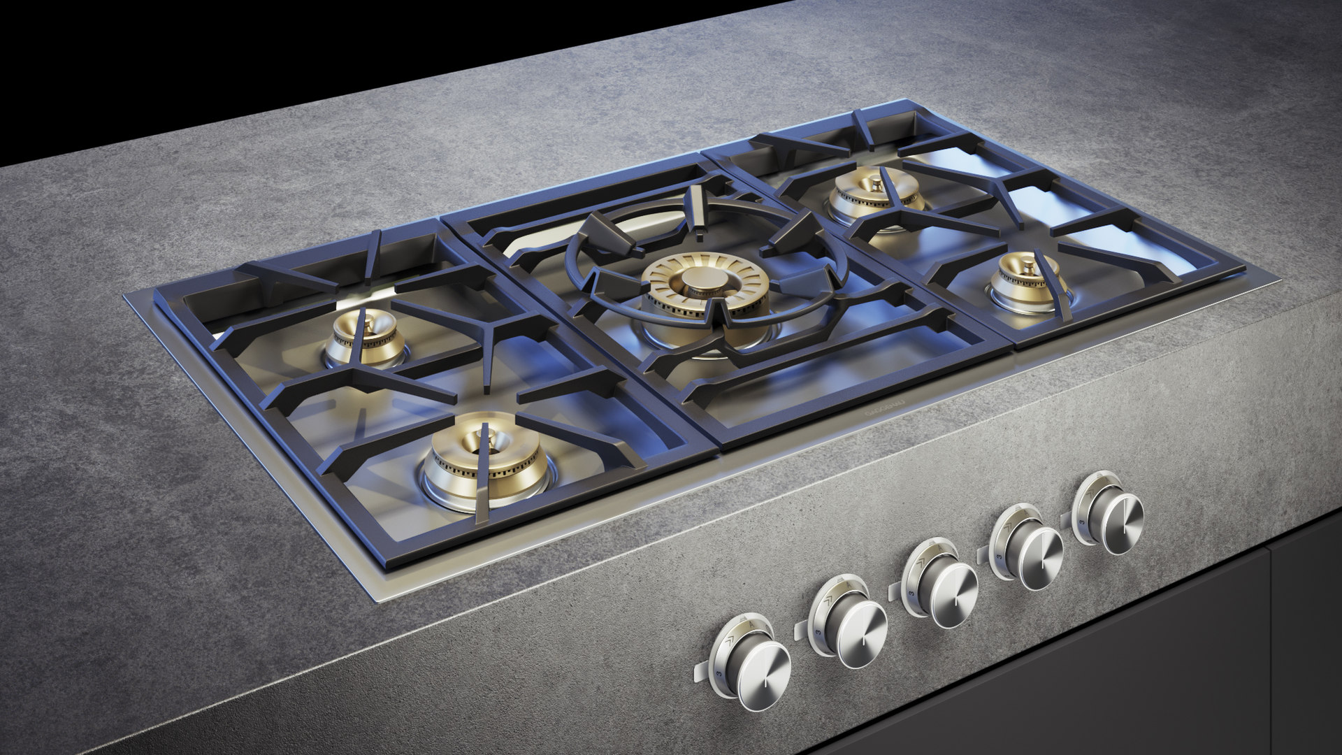 3D gaggenau gas cooktop vg491111 TurboSquid 1463342