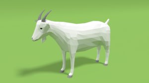 cartoon goat 3D model