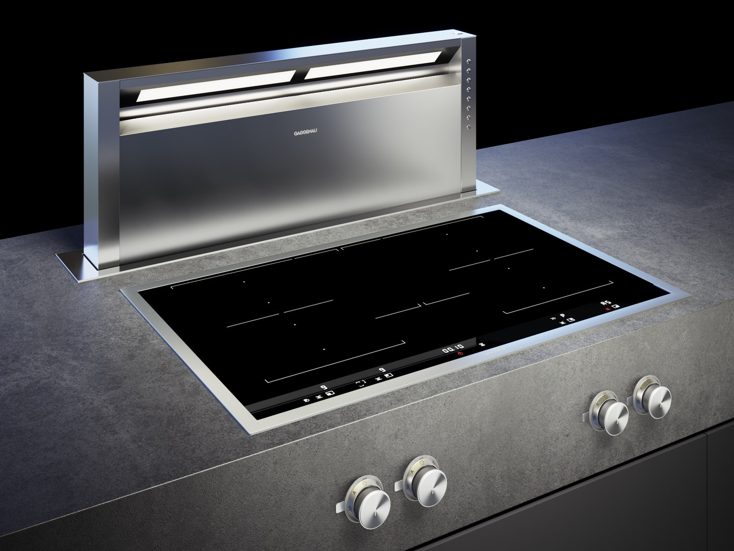 3D gaggenau cooktop 400 vi482111 TurboSquid 1463406