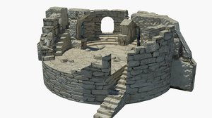 ancient ruins 3D model