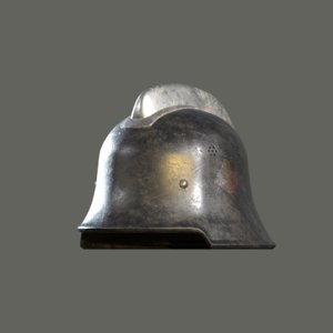 3D old helmet model