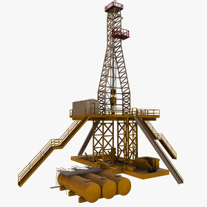 drilling rig 3D model