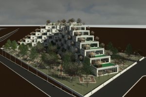 revit residential complex 3D model