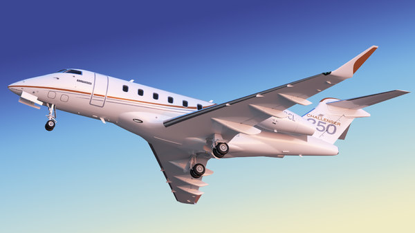 3D Bombardier Challenger 350 Business Jet Model - TurboSquid 1463548