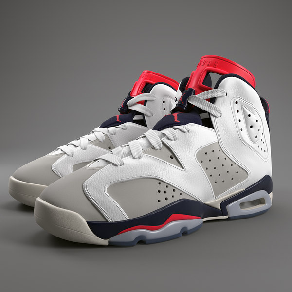 air jordan 6 retro 3D model