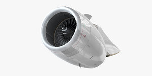 airbus a380 engine 3D