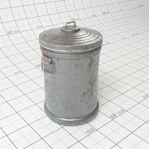 metal trash 3D model