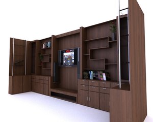 wooden cabinet 3D model