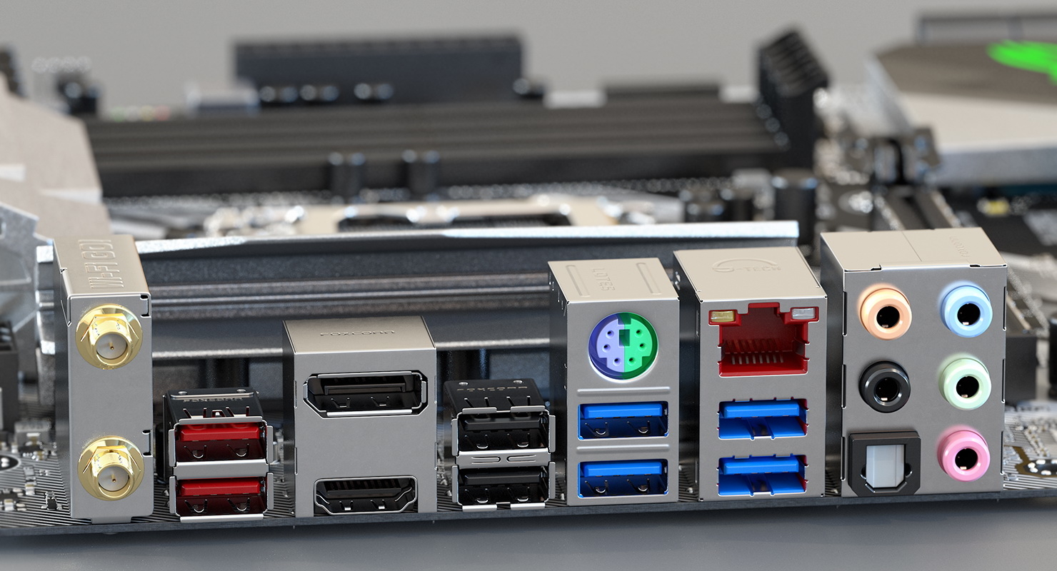 Coleção de componentes de computador 2 Modelo 3D - TurboSquid 1463642