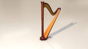 3D musical instrument harp
