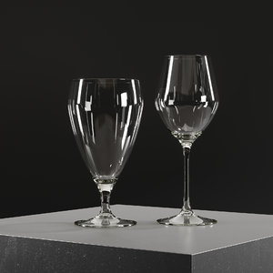 glass glassware 3D model