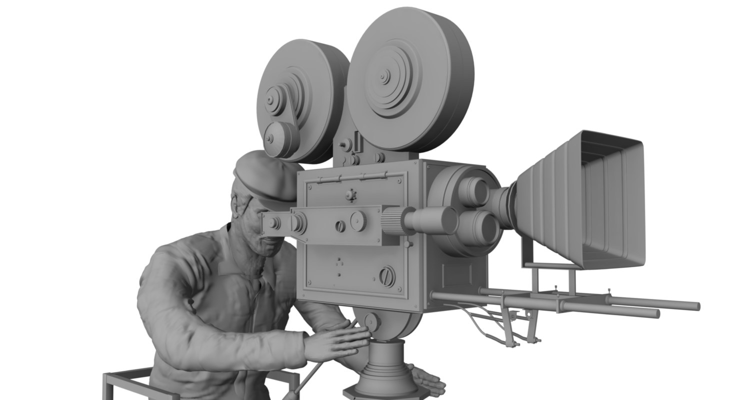 Camera man 3d model