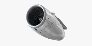 3D airbus a340 engine