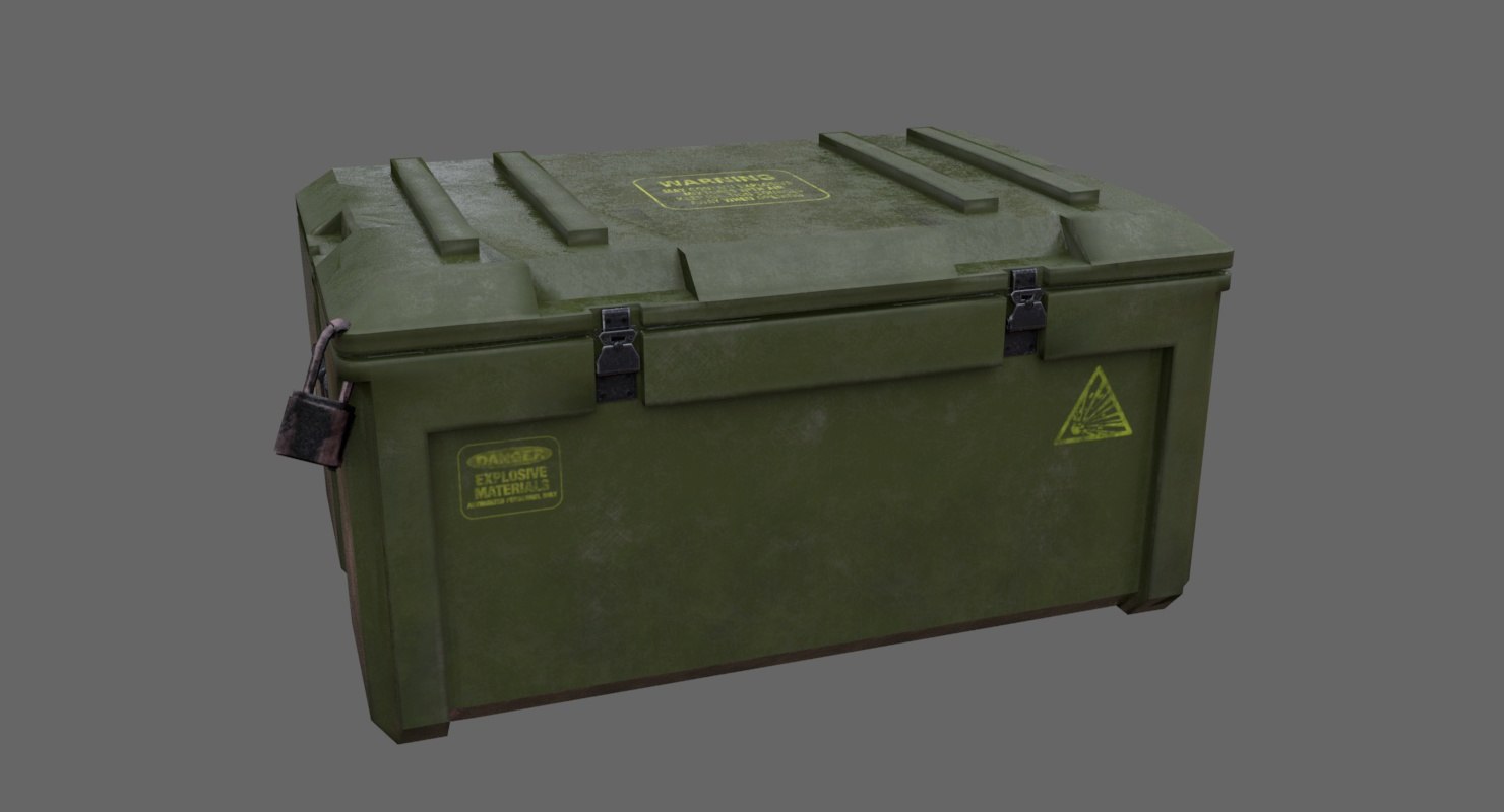 Military suitcase 3D model - TurboSquid 1464033