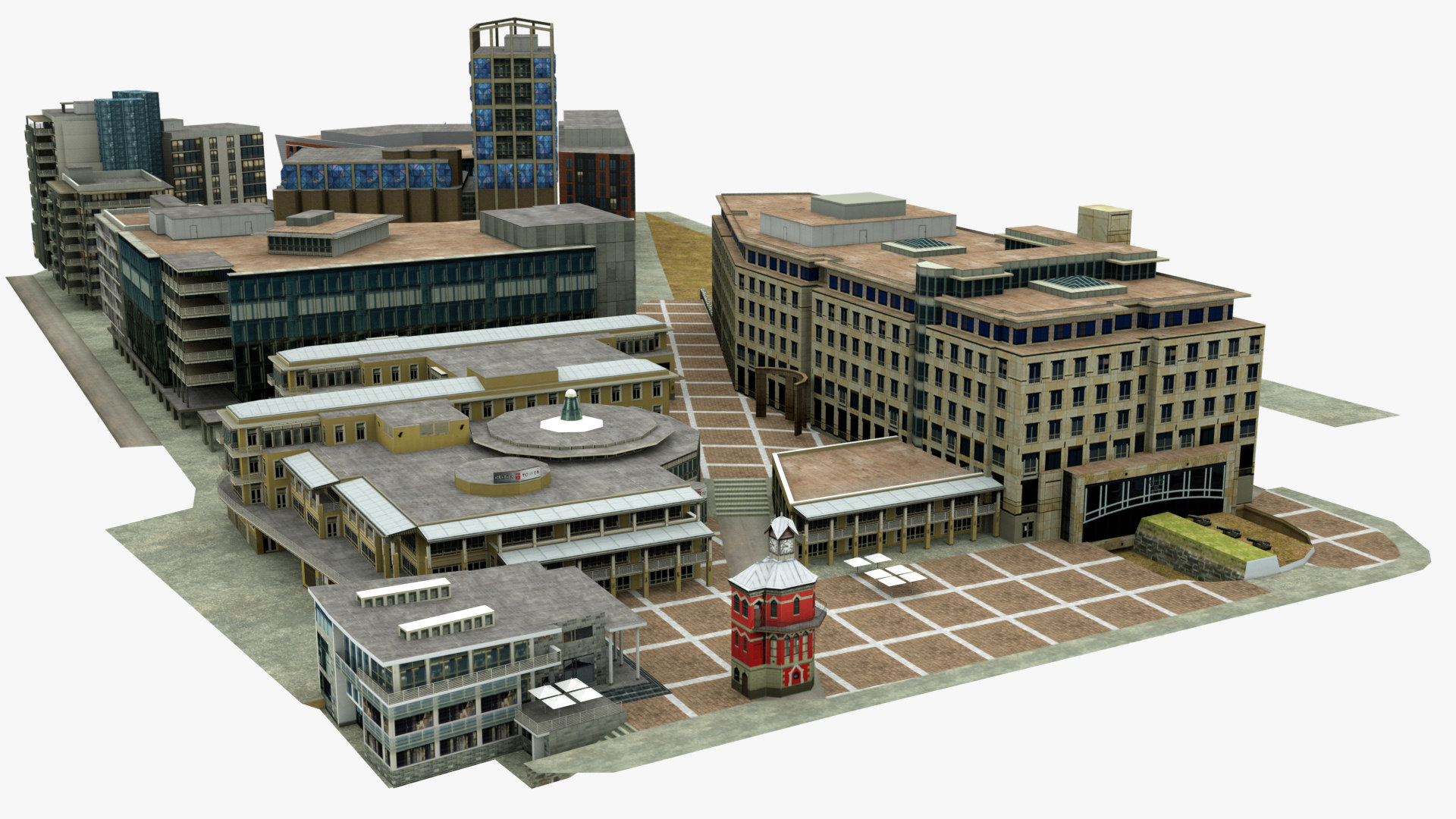 Cape town block building 3D model TurboSquid 1464051