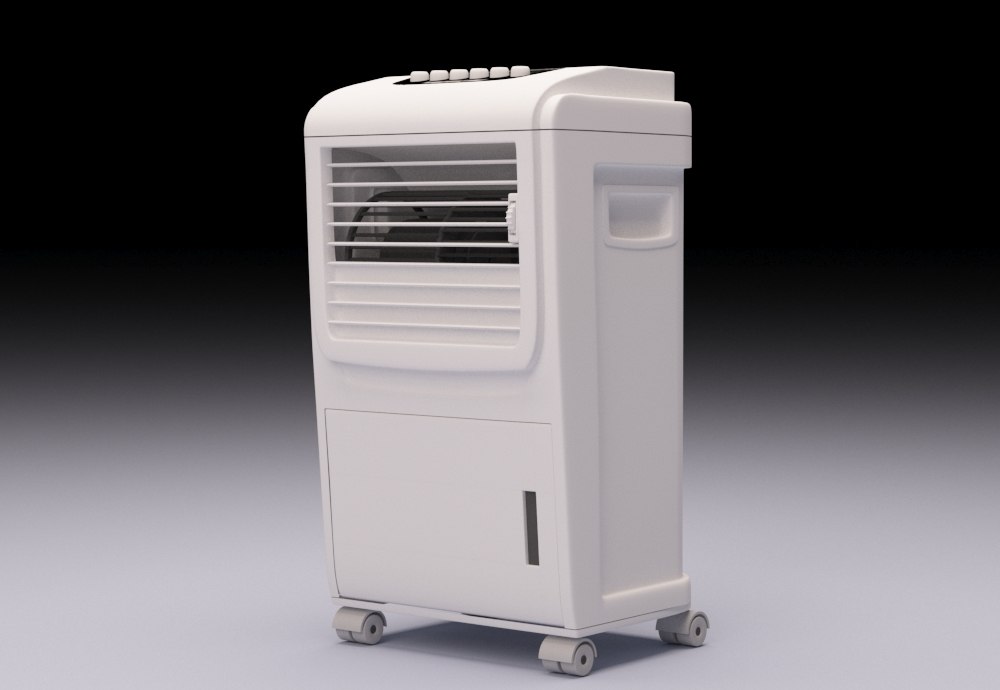 Small evaporative cooler 3D model TurboSquid 1464257